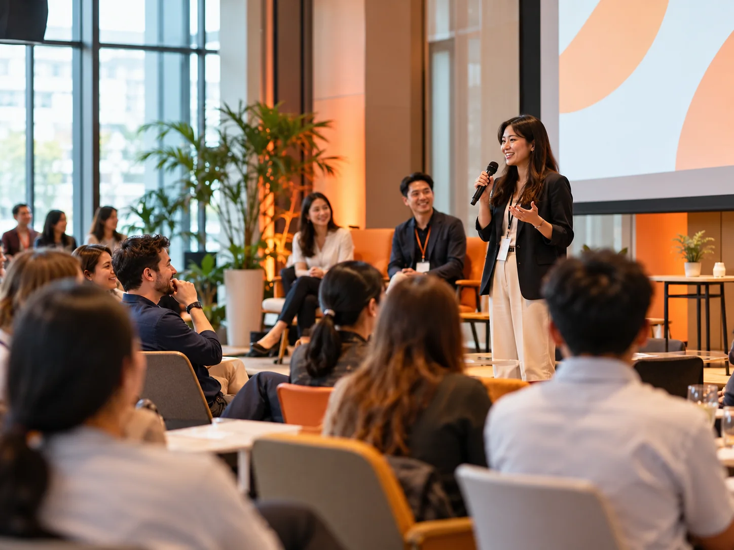 Participants at a professional event